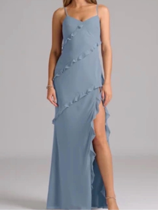 Azazie Dresses & Skirts - Dusty Blue Azazie Dress